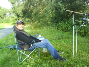 Der zweitplazierte 2007 - Patrick Ziegler - auf der Suche nach den großen Fischen.