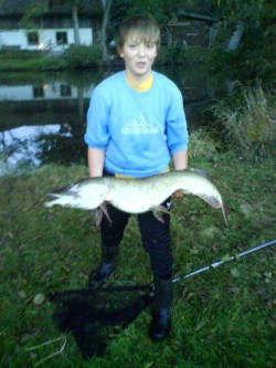 Der glückliche Angler Patrick Köther